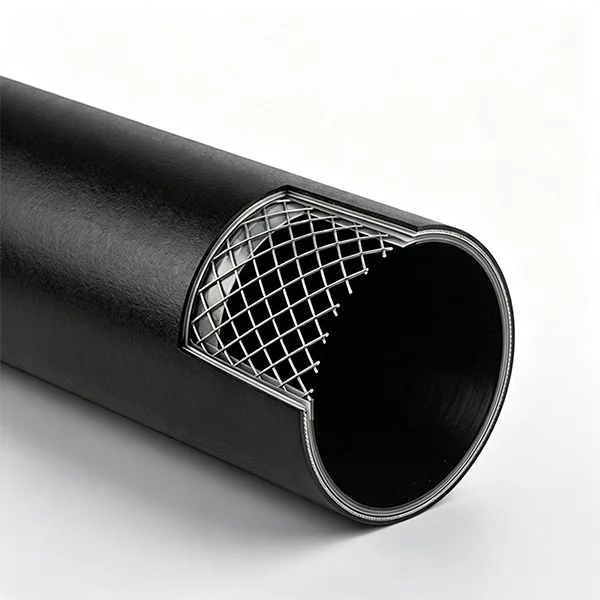 HDPE steel wire mesh reinforced polyethylene (PE) composite pipe water supply gas pipe – view 1