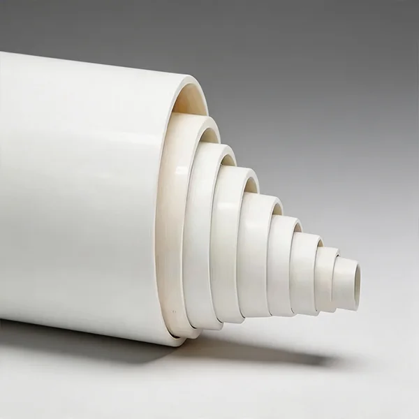 UPVC municipal underground water supply large diameter white farmland irrigation U-PVC drainage thickened round pipe – view 1