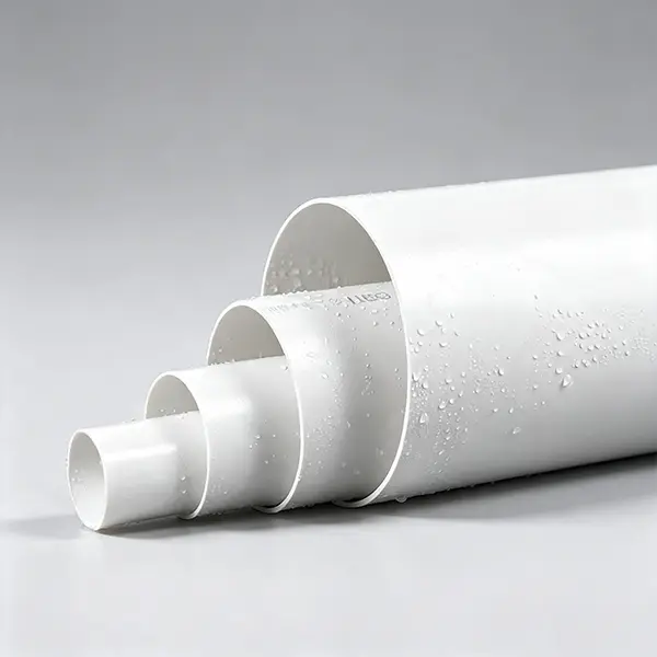 PVC-U plastic large diameter white farmland irrigation sewer pipe drainage silencer sewage rainwater pipe