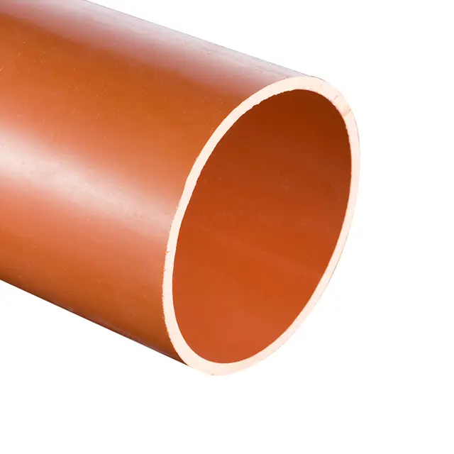 Municipal engineering hard buried threading CPVC high voltage power pipe wire and cable protection tube