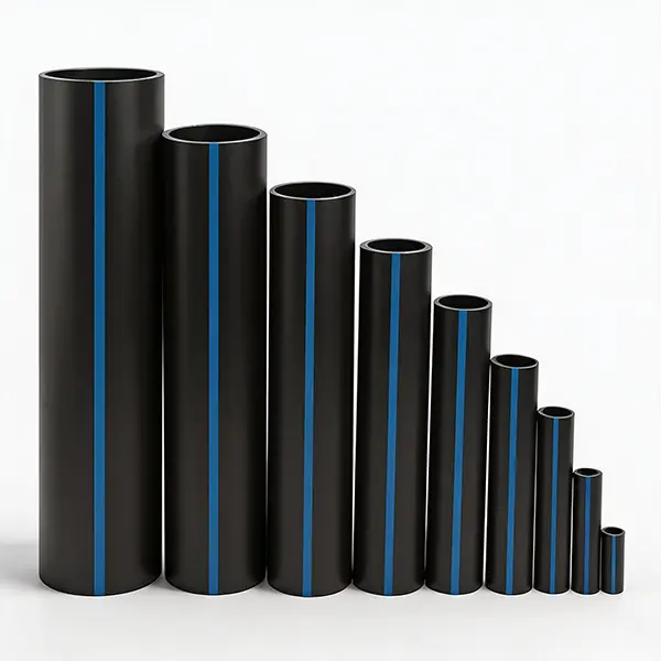 Black polyethylene super wear-resistant pipe mine coal mine HDPE conveyor pipe